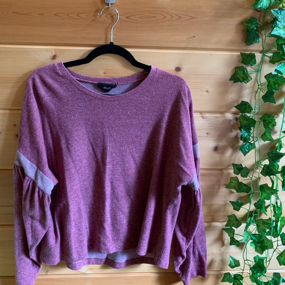 Burgundy Long Sleeve Sweater